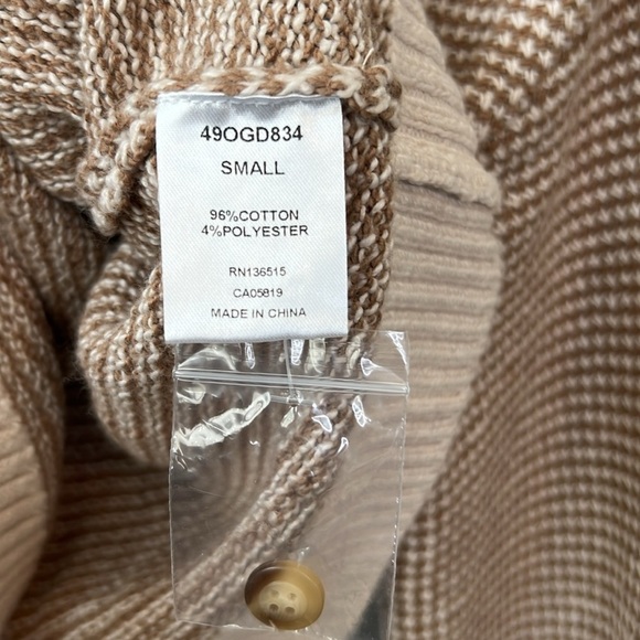 One Grey Day Brizo Houndstooth Cardigan Sweater In Beige - Picture 11 of 15